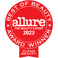 2023 allure best of beauty clean beauty award winner badge